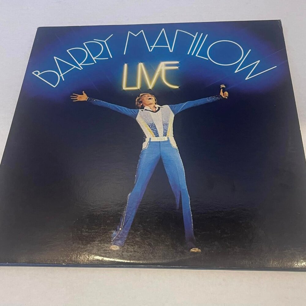 BARRY MANILOW LIVE DOUBLE VINYL LP 1977 Vintage set of 2 albums..